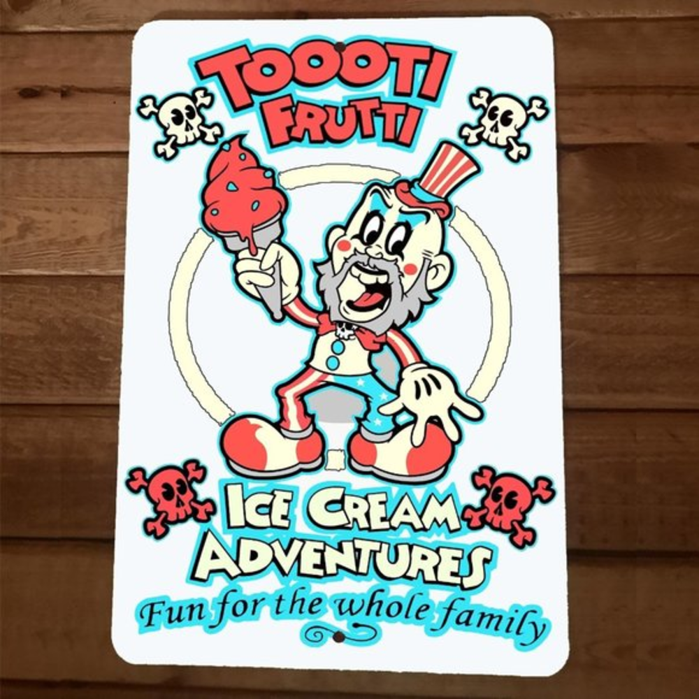 Tooti Frutti Ice Cream‎ Adventures 8x12 Metal Wall Sign Poster